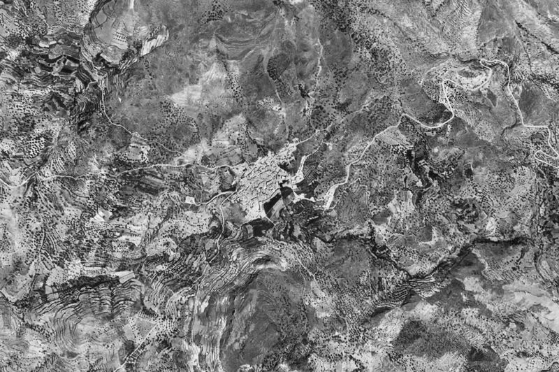 Ortofoto de 1956-1957 del núcleo de Felix
