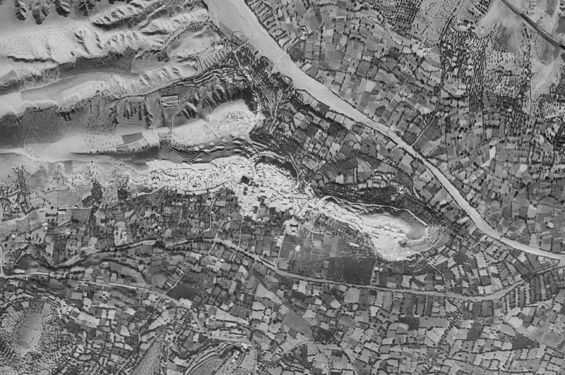 Ortofoto de 1956-1957 del núcleo de Fiñana