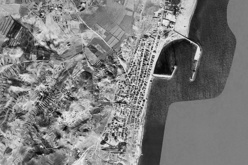 Ortofoto de 1956-1957 del núcleo de Garrucha