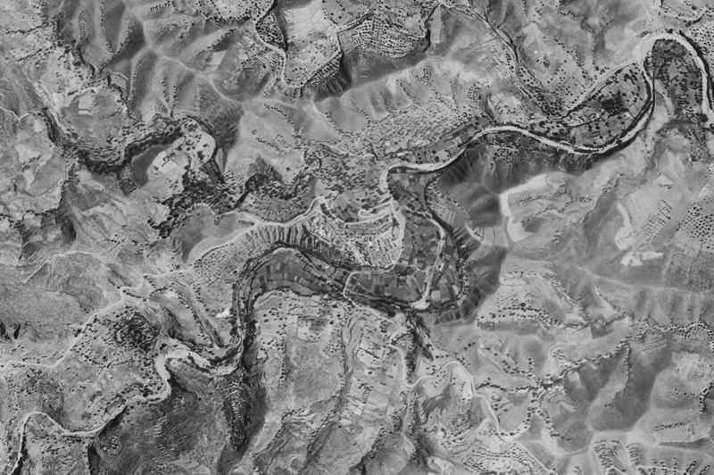 Ortofoto de 1956-1957 del núcleo de Líjar