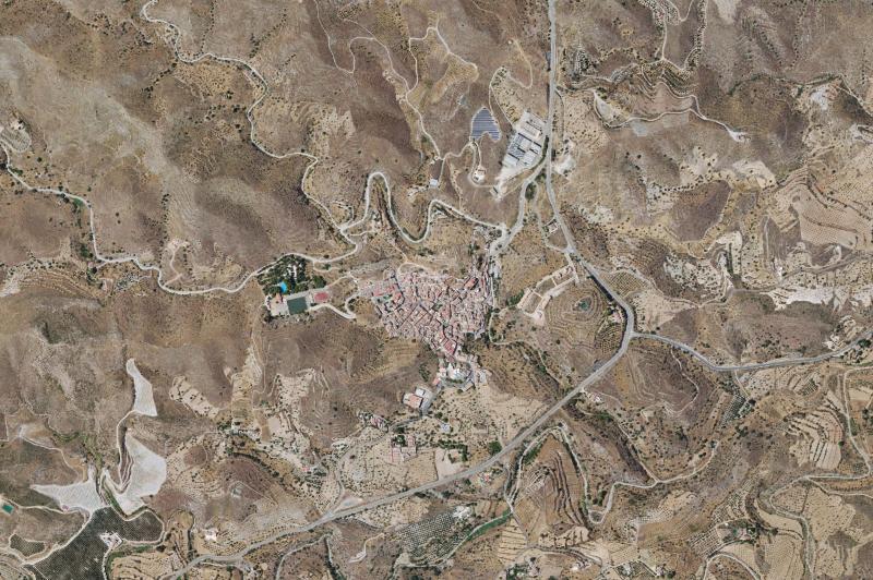 Ortofoto actual del núcleo de Lubrín