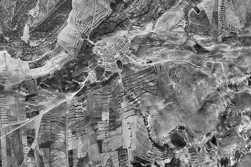 Ortofoto de 1956-1957 del núcleo de María