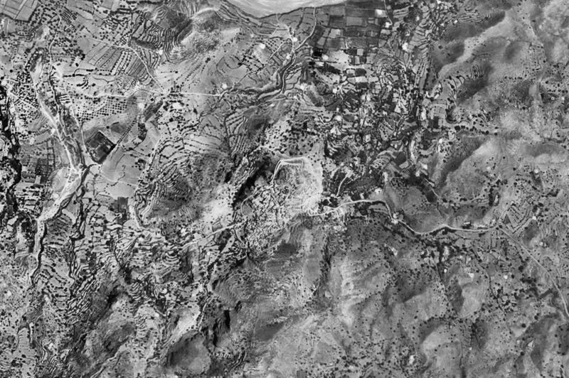 Ortofoto de 1956-1957 del núcleo de Mojácar