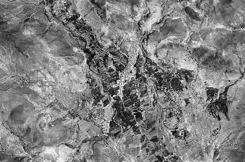 Ortofoto de 1956-1957 del núcleo de Níjar