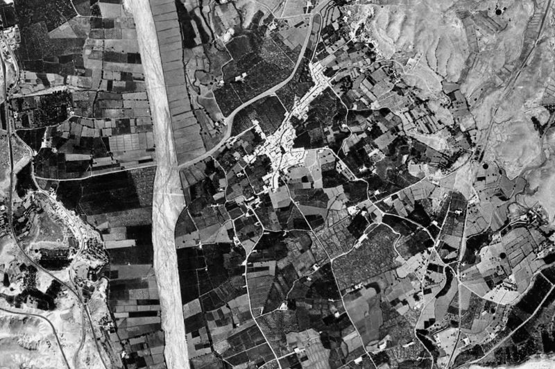 Ortofoto de 1956-1957 del núcleo de Pechina