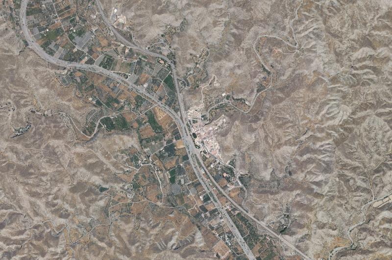 Ortofoto actual del núcleo de Santa Cruz de Marchena