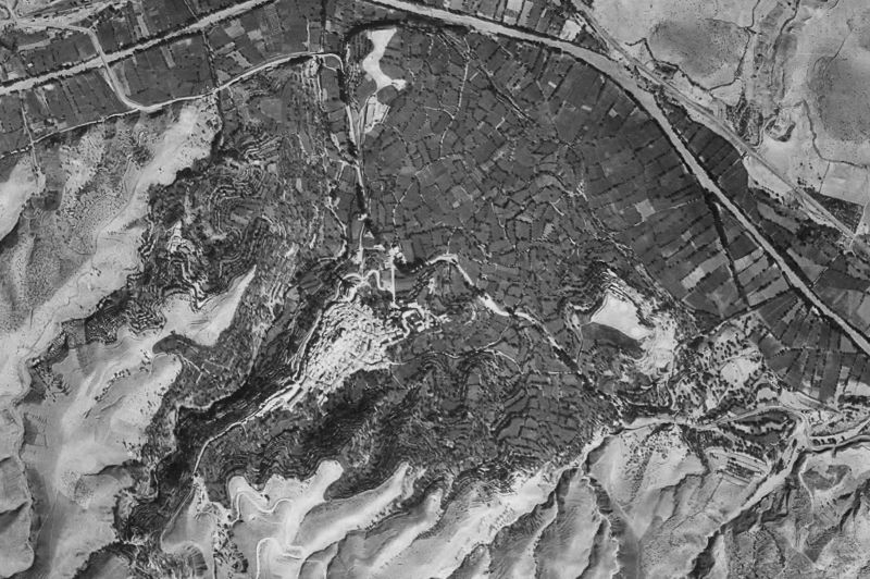 Ortofoto de 1956-1957 del núcleo de Serón
