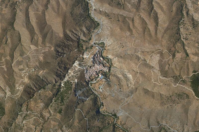 Ortofoto actual del núcleo de Sierro