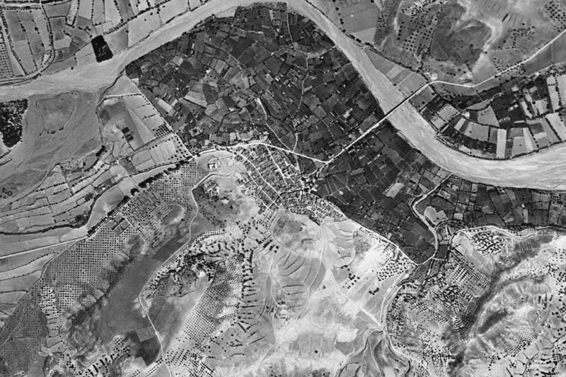 Ortofoto de 1956-1957 del núcleo de Turre