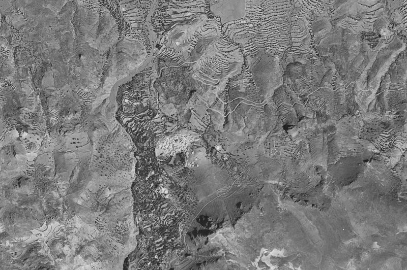 Ortofoto de 1956-1957 del núcleo de Turrillas