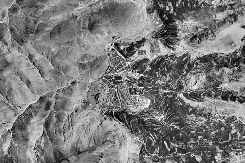 Ortofoto de 1956-1957 del núcleo de Vélez-Blanco
