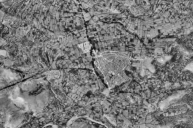 Ortofoto de 1956-1957 del núcleo de Vélez-Rubio