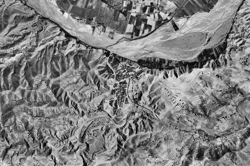 Ortofoto de 1956-1957 del núcleo de Zurgena