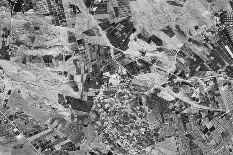 Ortofoto de 1956-1957 del núcleo de El Ejido