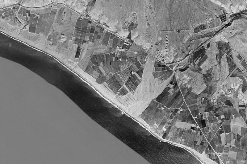 Ortofoto de 1956-1957 del núcleo de Balanegra