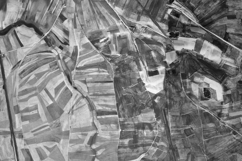 Ortofoto de 1956-1957 del núcleo de Adanero
