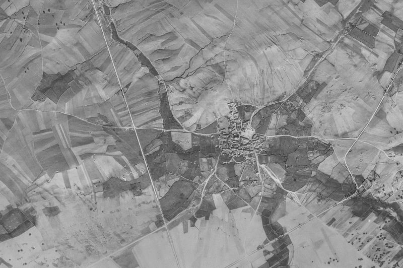 Ortofoto de 1956-1957 del núcleo de Arevalillo