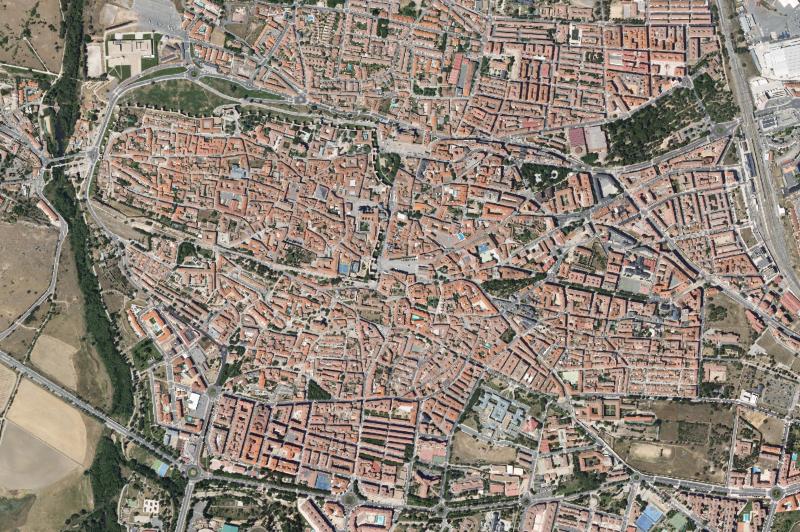 Ortofoto actual del núcleo de Ávila
