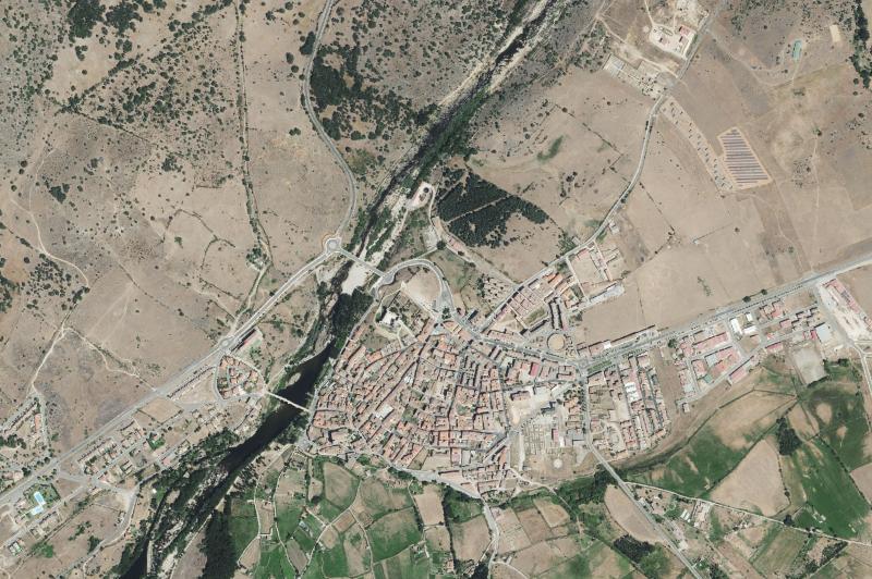 Ortofoto actual del núcleo de El Barco de Ávila