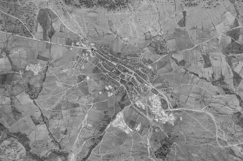 Ortofoto de 1956-1957 del núcleo de El Barraco