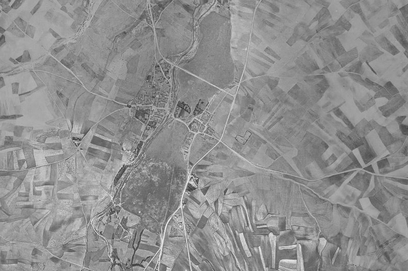 Ortofoto de 1956-1957 del núcleo de Las Berlanas