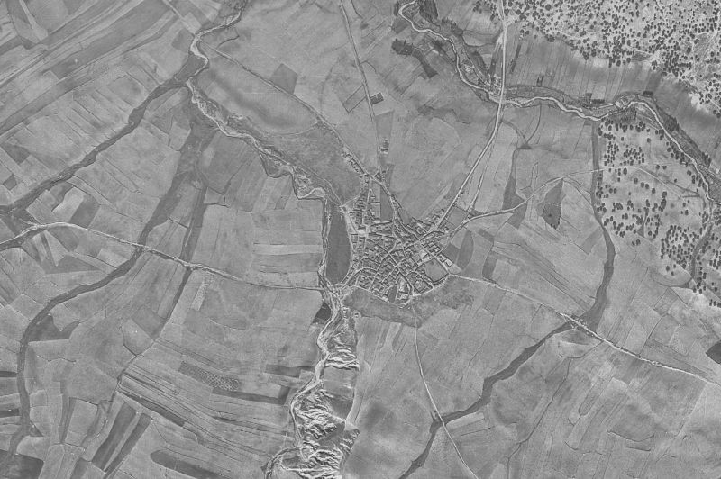 Ortofoto de 1956-1957 del núcleo de Blascomillán