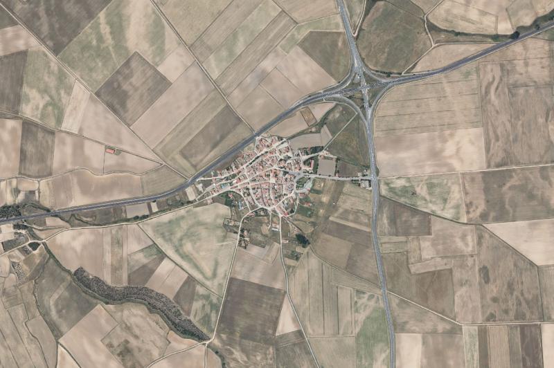 Ortofoto actual del núcleo de Blascosancho