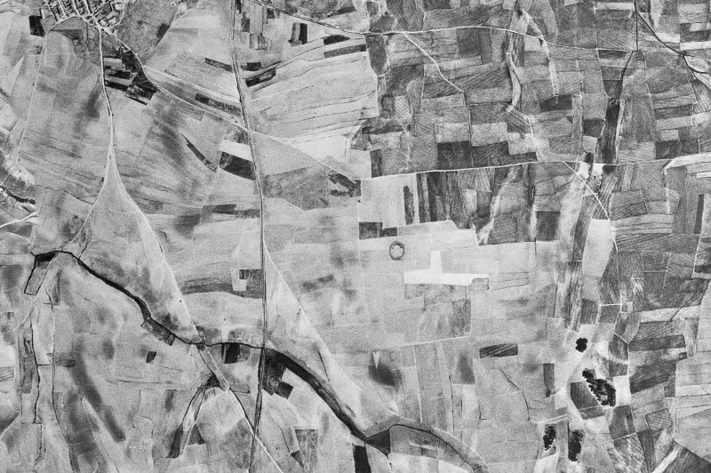 Ortofoto de 1956-1957 del núcleo de Blascosancho