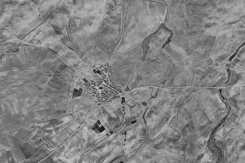 Ortofoto de 1956-1957 del núcleo de Cabezas del Pozo