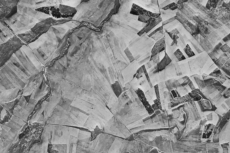 Ortofoto de 1956-1957 del núcleo de Cabizuela