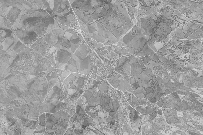 Ortofoto de 1956-1957 del núcleo de Cardeñosa