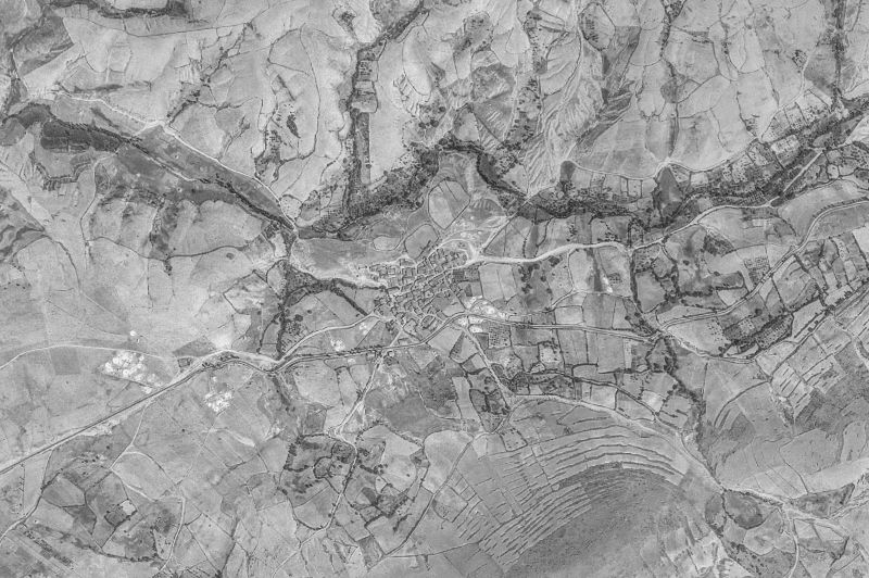 Ortofoto de 1956-1957 del núcleo de Casas del Puerto