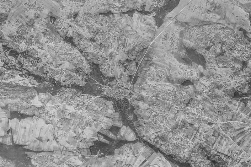 Ortofoto de 1956-1957 del núcleo de Casasola