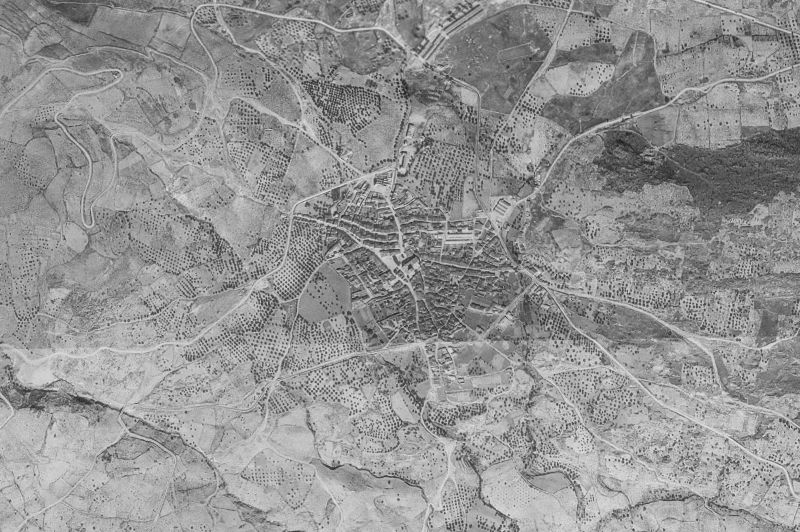 Ortofoto de 1956-1957 del núcleo de Cebreros