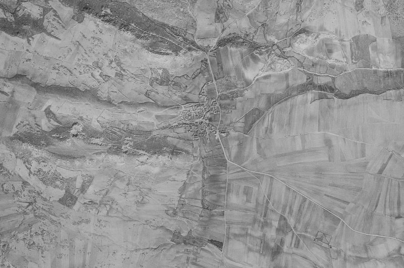 Ortofoto de 1956-1957 del núcleo de La Colilla