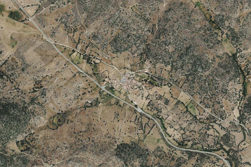 Ortofoto actual del núcleo de Collado del Mirón