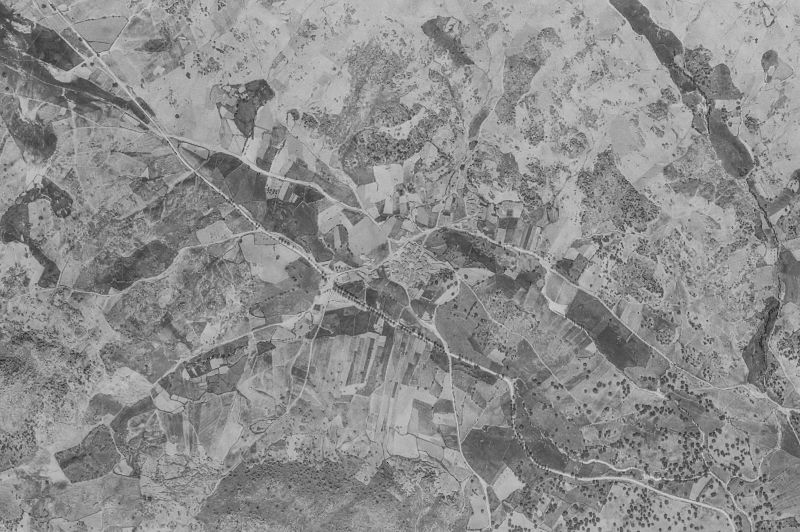 Ortofoto de 1956-1957 del núcleo de Collado del Mirón