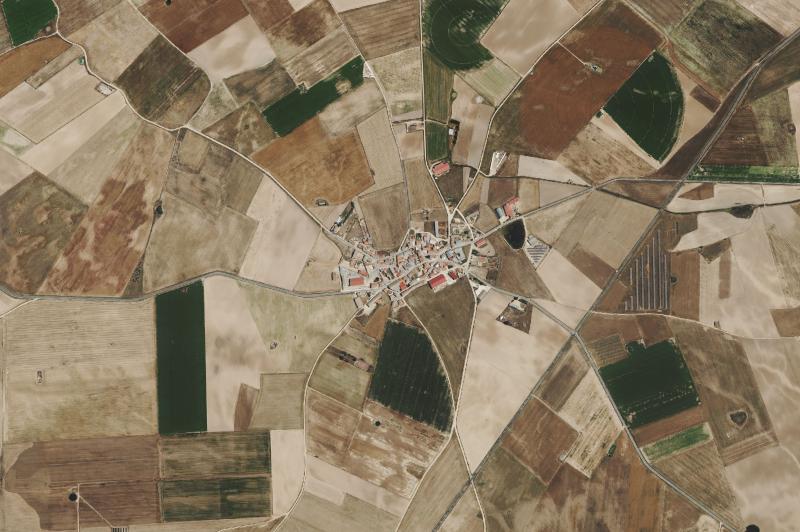 Ortofoto actual del núcleo de Constanzana