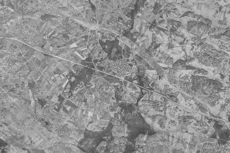 Ortofoto de 1956-1957 del núcleo de Chamartín