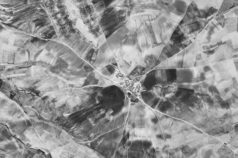 Ortofoto de 1956-1957 del núcleo de Donvidas