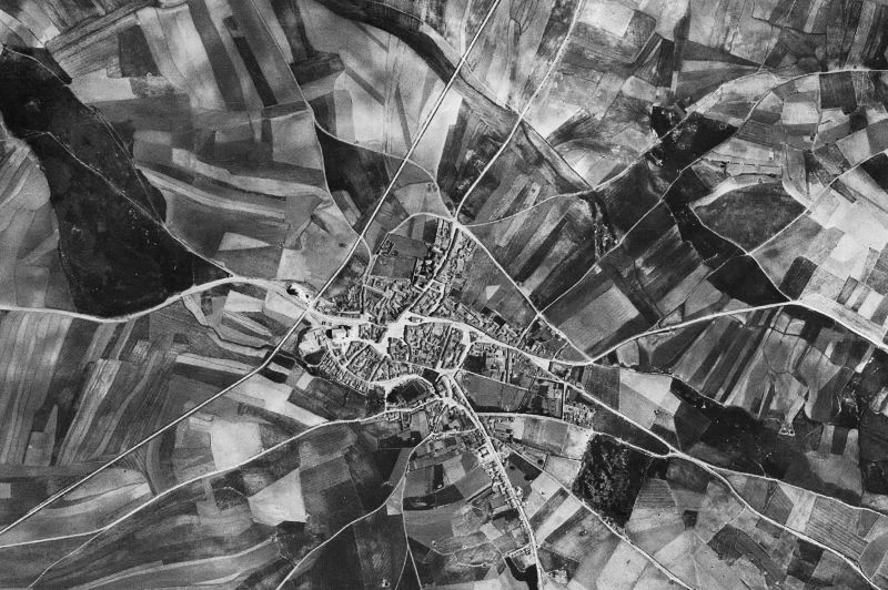 Ortofoto de 1956-1957 del núcleo de Fontiveros