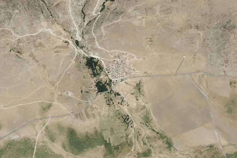 Ortofoto actual del núcleo de Garganta del Villar