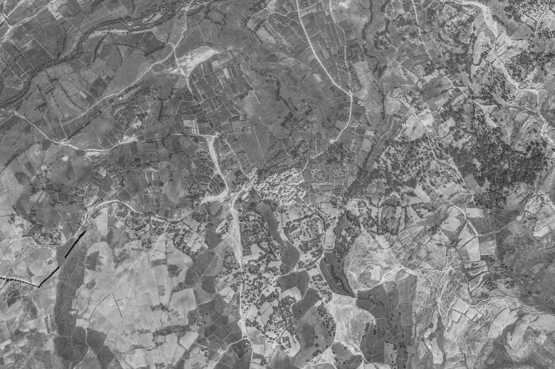 Ortofoto de 1956-1957 del núcleo de Gil García