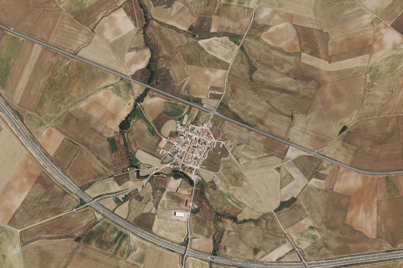 Ortofoto actual del núcleo de Gimialcón