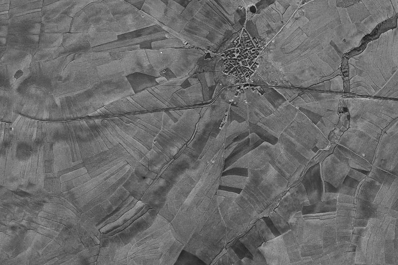 Ortofoto de 1956-1957 del núcleo de Gimialcón