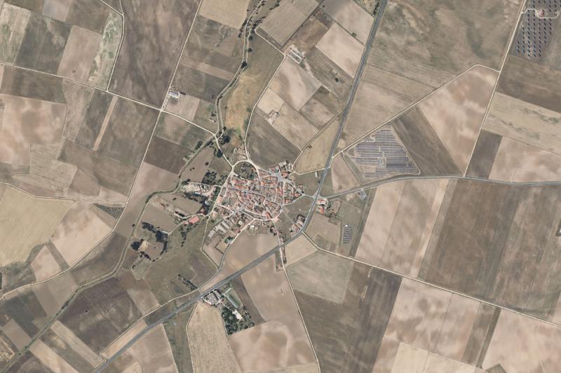 Ortofoto actual del núcleo de Gotarrendura
