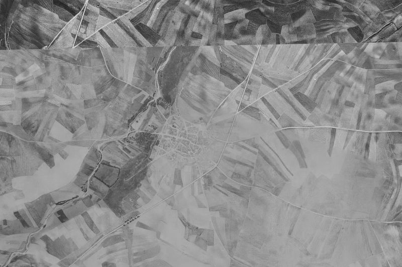 Ortofoto de 1956-1957 del núcleo de Gotarrendura