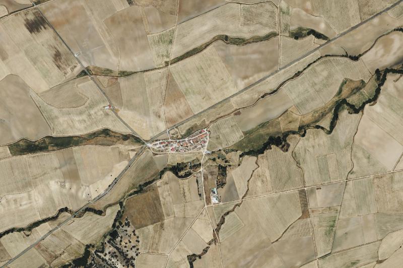 Ortofoto actual del núcleo de Grandes y San Martín