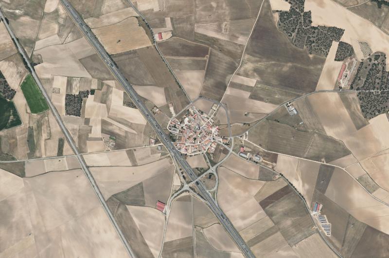 Ortofoto actual del núcleo de Gutierre-Muñoz