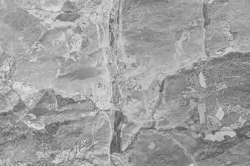 Ortofoto de 1956-1957 del núcleo de Herradón de Pinares